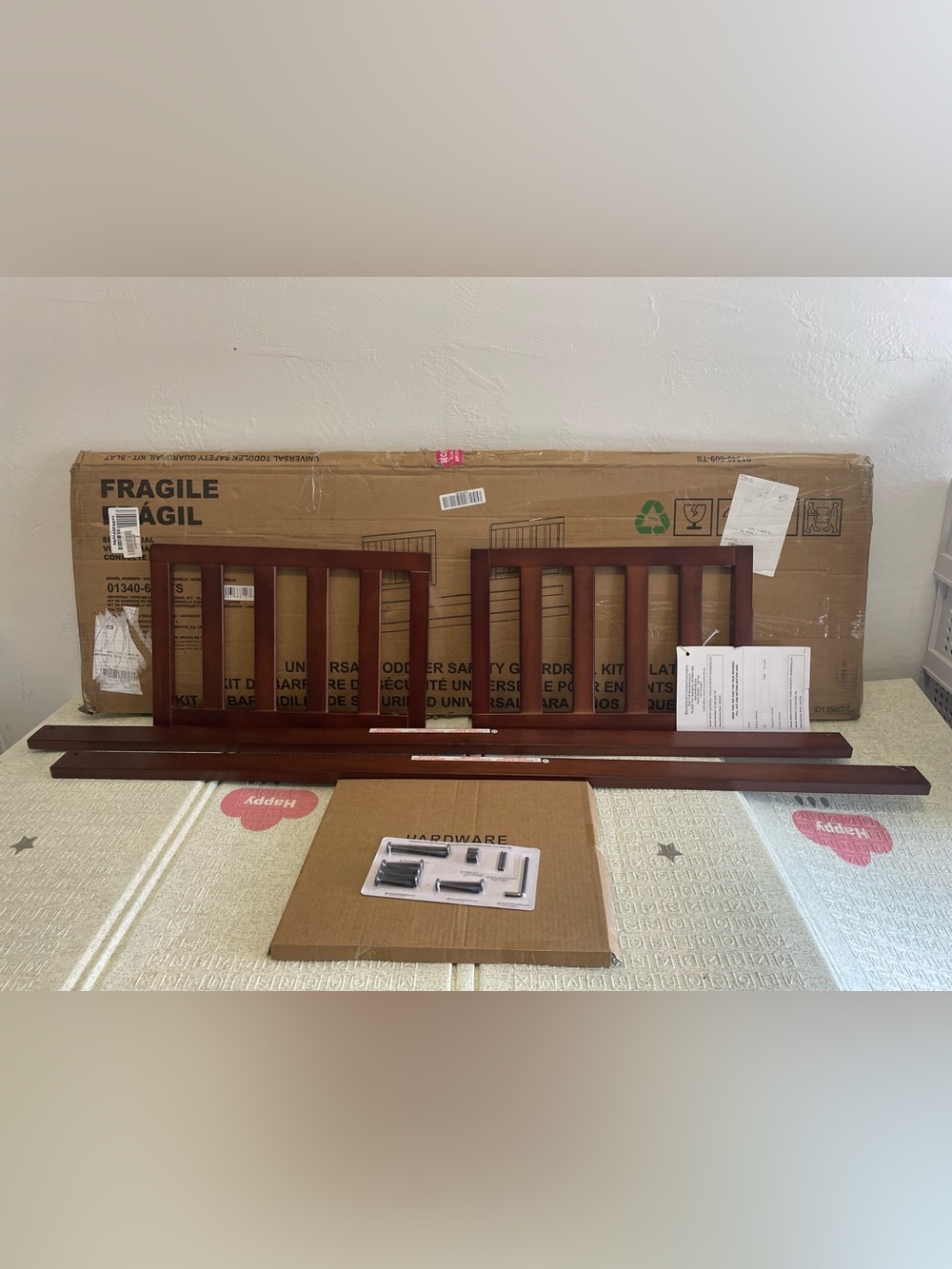 Storkcraft/ GracoToddler Safety Guardrail Kit (Slats) Espresso (01340-609)
